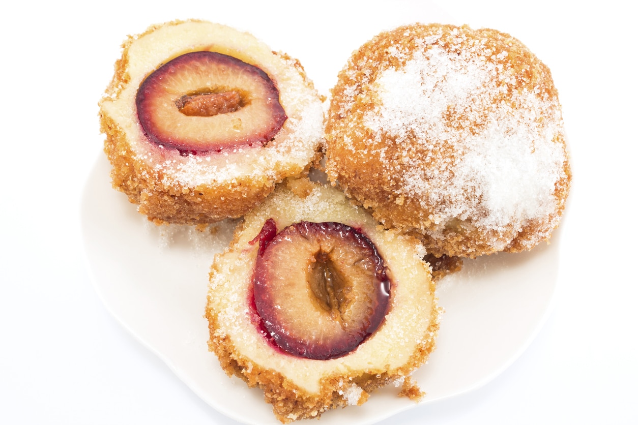 szilvás gombóc, angolul